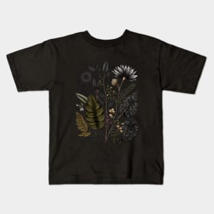 Dark Academia Floral Kids T-Shirt